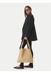 Patrizia Pepe Torebka 8B0321/L153-B880 Beżowy. Kolor: beżowy. Materiał: zamszowe, skórzane #1