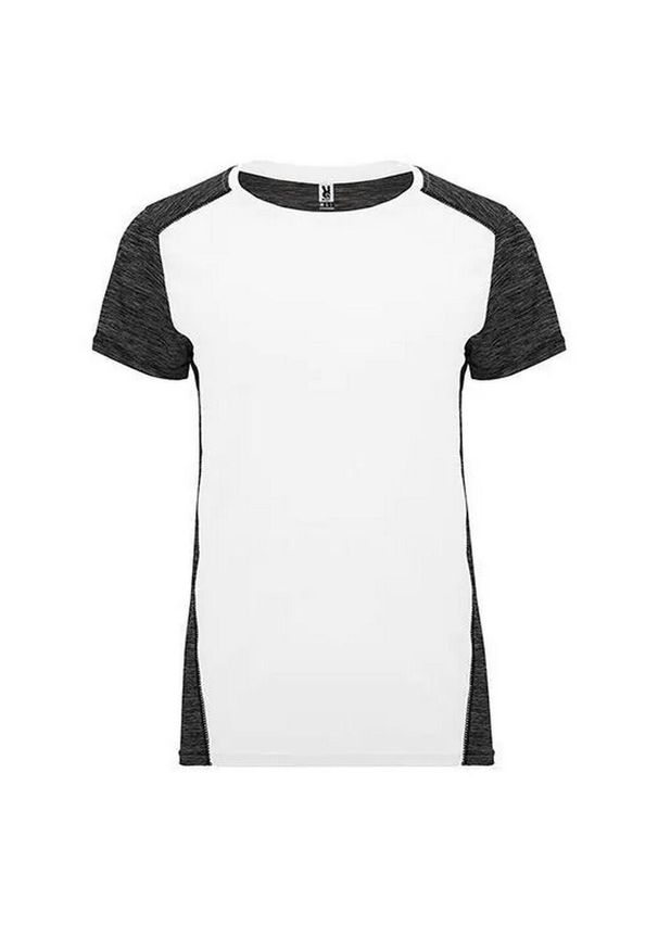 ROLY - Koszulka Damska Zolder. Kolor: wielokolorowy, szary, biały. Sport: turystyka piesza