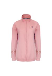 Diadora - Zestaw dresowy damski DIADORA L.TRACKSUIT FZ CORE. Kolor: różowy. Materiał: dresówka