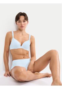 Triumph Biustonosz z fiszbiną Body Make Up Illusion 10217848 Niebieski jasny. Kolor: niebieski. Materiał: syntetyk #3