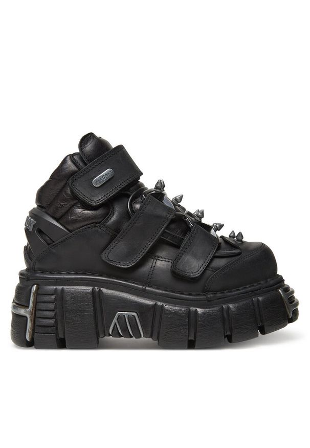 Botki NEW ROCK. Kolor: czarny. Styl: rockowy