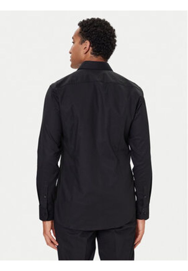 BOSS Koszula H-Hank 50490934 Czarny Slim Fit. Kolor: czarny. Materiał: bawełna