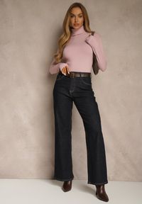 Renee - Różowy Golf z Bawełną w Klasycznym Stylu Reiredia. Typ kołnierza: golf. Kolor: różowy. Materiał: bawełna. Styl: klasyczny #2