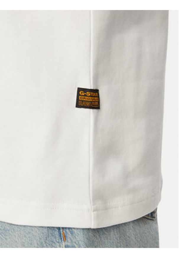G-Star RAW - G-Star Raw T-Shirt 90s Logo D28921-D976 Biały Regular Fit. Kolor: biały. Materiał: bawełna