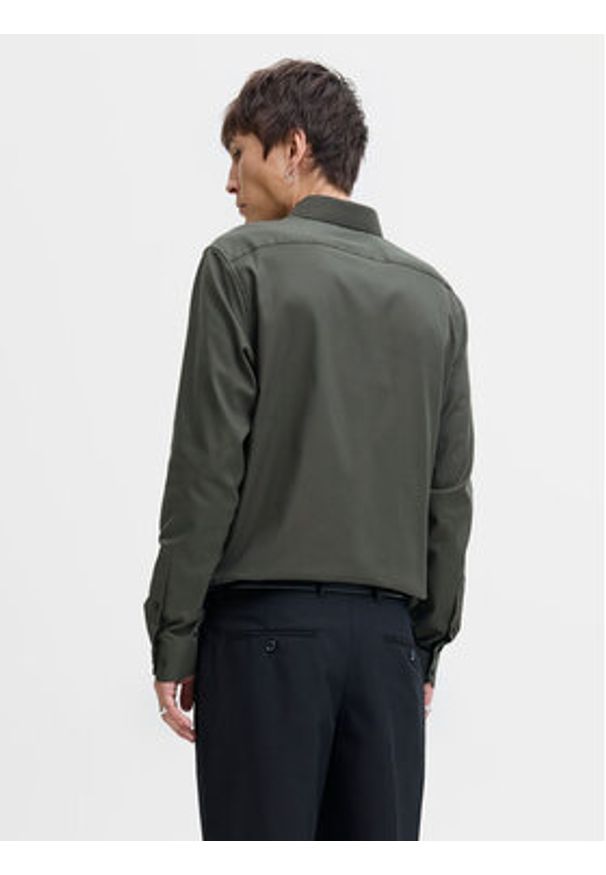 Jack & Jones Koszula Parker 12227385 Zielony Slim Fit. Kolor: zielony. Materiał: bawełna