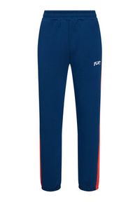 PLNY Textylia Spodnie dresowe Stanford PT-SP-K2-00004 Granatowy Regular Fit. Kolor: niebieski. Materiał: bawełna, dresówka