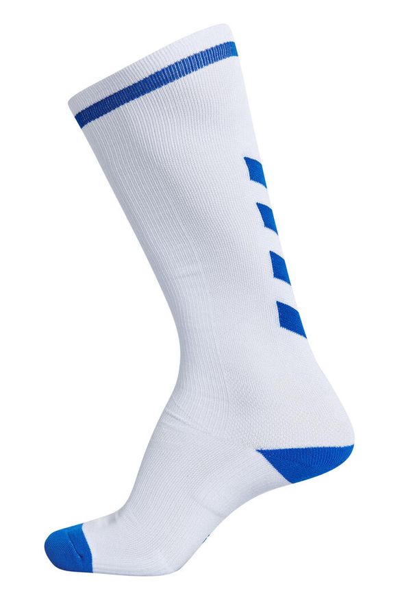 Skarpety sportowe dla dorosłych Hummel Elite Indoor Sock High. Kolor: biały, wielokolorowy, niebieski
