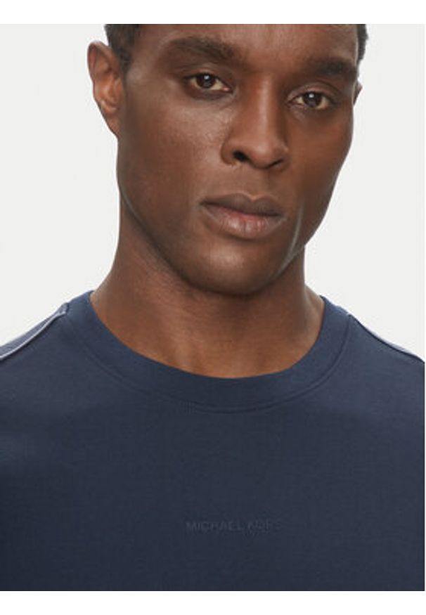 Michael Kors T-Shirt CT4524E1V2 Granatowy Regular Fit. Kolor: niebieski. Materiał: bawełna
