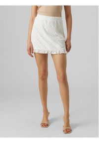 Vero Moda Spódnica mini Tassa 10286069 Biały Regular Fit. Kolor: biały. Materiał: syntetyk #5