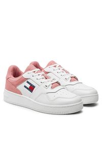 Tommy Jeans Sneakersy Tjw Retro Basket Mix Media EN0EN02653 Różowy. Kolor: różowy. Materiał: skóra #3