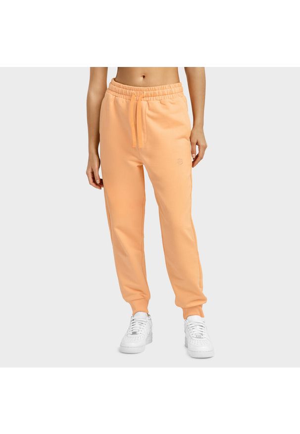Spodnie dresowe Lifestyle damskie SIROKO Serenity-W. Kolor: pomarańczowy. Materiał: dresówka
