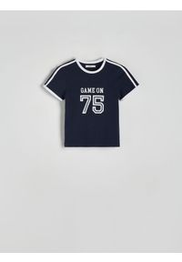 Reserved - T-shirt z nadrukiem - jasnoszary. Kolor: szary. Materiał: bawełna. Wzór: nadruk #1