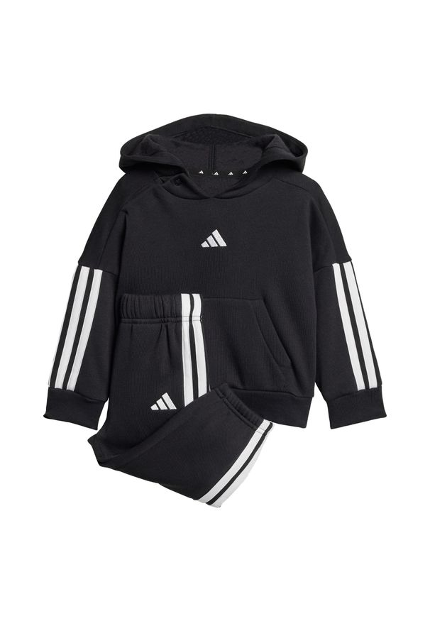 Adidas - Zestaw Essentials Joggers Kids. Okazja: na uczelnię. Kolor: czarny, wielokolorowy, biały. Materiał: dresówka, materiał. Styl: młodzieżowy, sportowy