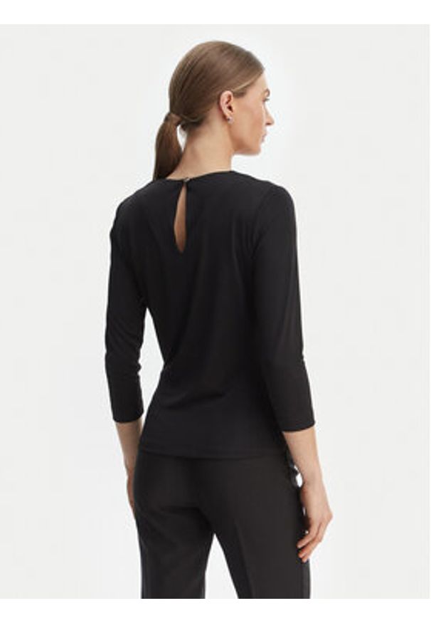 Rinascimento Bluzka CFC0127695003 Czarny Slim Fit. Kolor: czarny. Materiał: syntetyk