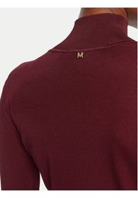 Lola Casademunt by Maite Golf MF2511013 Bordowy Regular Fit. Typ kołnierza: golf. Kolor: czerwony. Materiał: wiskoza #3