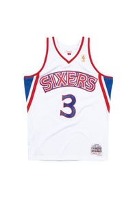 Mitchell & Ness - Koszulka Nba Philadelphia 76ers Allen Iverson. Kolor: biały. Sport: koszykówka #1