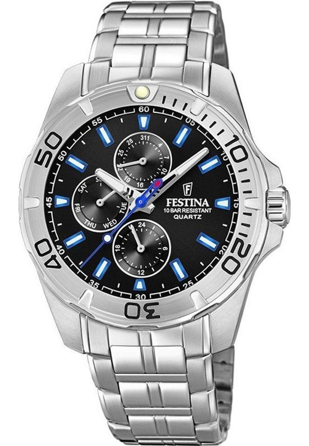 Zegarek Festina Zegarek męski Festina F20445-6 srebrny. Kolor: srebrny