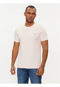 Guess T-Shirt M2YI24 J1314 Różowy Slim Fit. Kolor: różowy. Materiał: bawełna