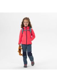 quechua - Kurtka softshell turystyczna dla dzieci Quechua MH550. Kolor: różowy. Materiał: poliester, materiał. Sezon: lato. Styl: sportowy
