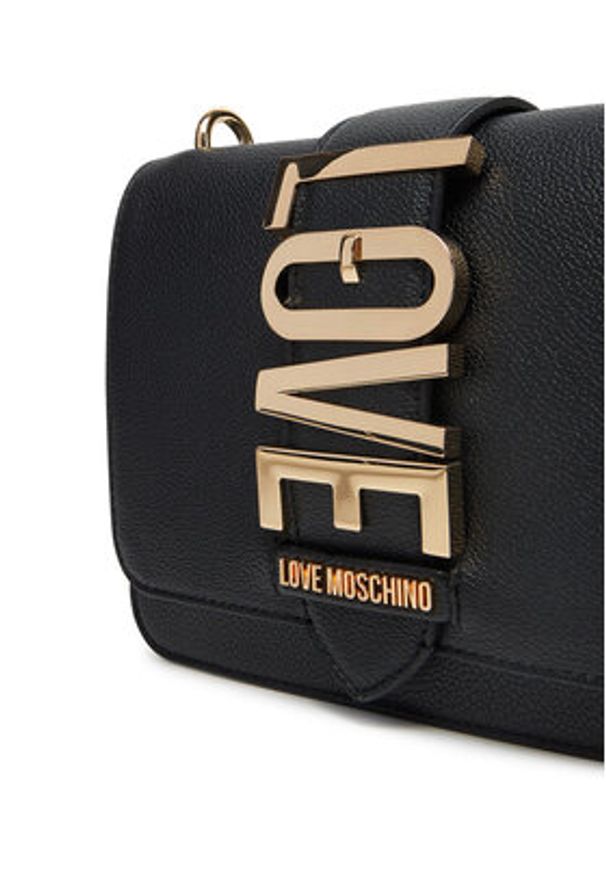 Love Moschino - LOVE MOSCHINO Torebka JC4227PP0MKC0000 Czarny. Kolor: czarny. Materiał: skórzane