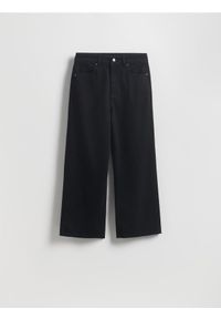 Reserved - Jeansy culotte - czarny. Kolor: czarny