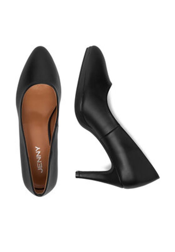 Jenny - JENNY Czółenka CEO-WSS21575-01 Czarny. Kolor: czarny. Materiał: materiał