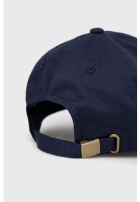 Champion czapka bawełniana 805558 kolor granatowy z aplikacją. Kolor: niebieski. Materiał: bawełna. Wzór: aplikacja #2