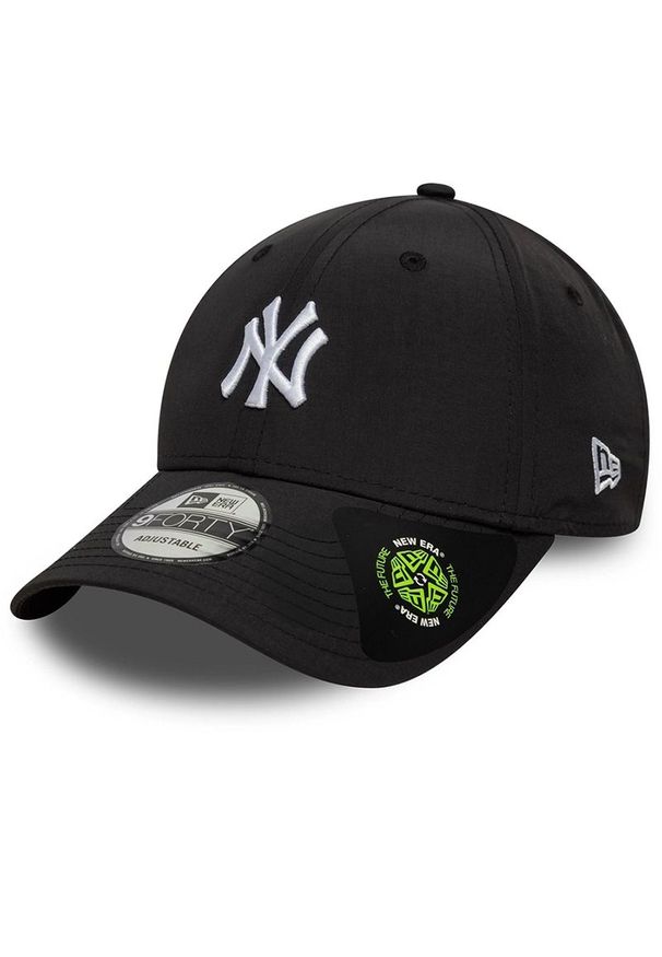 Czapka unisex New Era New York Yankees MLB Recycled Midi 9FORTY 60771854 - czarna. Kolor: czarny. Materiał: tkanina, nylon. Wzór: haft. Styl: elegancki, klasyczny