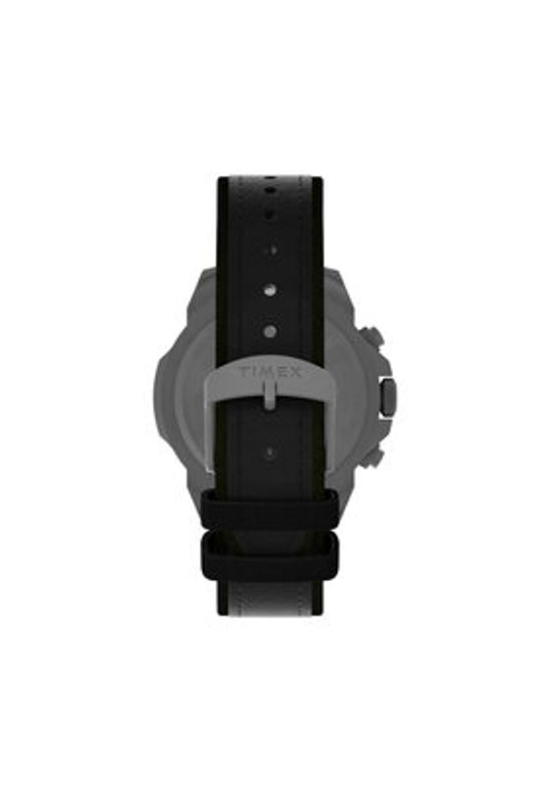 Timex Zegarek Expedition Ridge Chronograph TW2W16100 Czarny. Kolor: czarny. Materiał: skóra