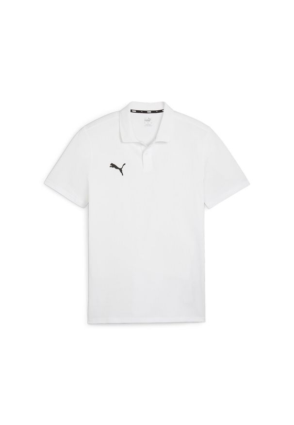 Polo Puma. Okazja: na co dzień. Typ kołnierza: polo. Kolor: biały, wielokolorowy, czarny. Materiał: bawełna. Styl: casual. Sport: piłka nożna