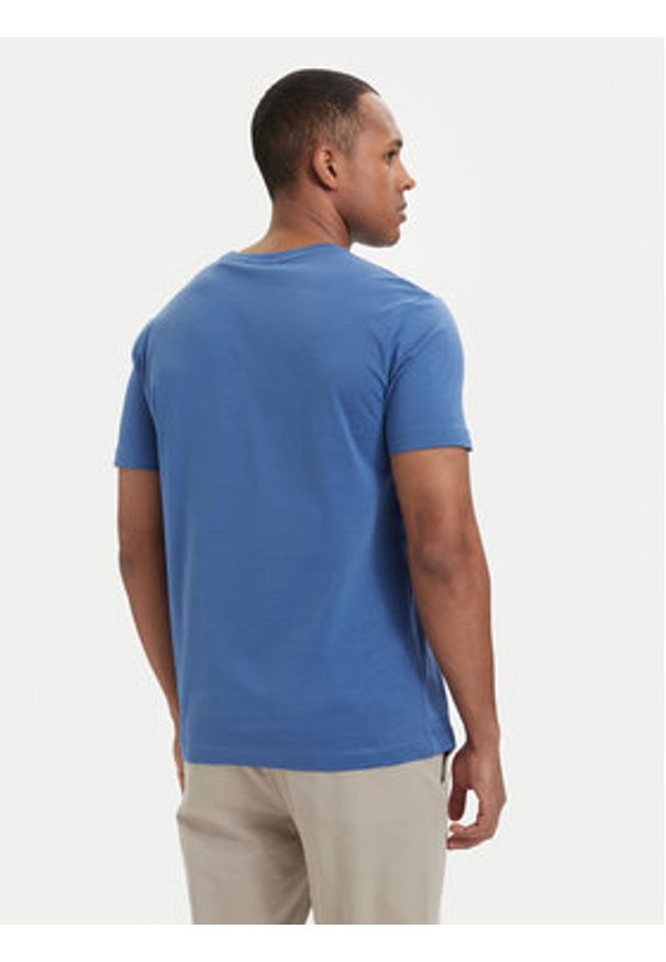GANT - Gant T-Shirt Shield 2003184 Niebieski Regular Fit. Kolor: niebieski. Materiał: bawełna