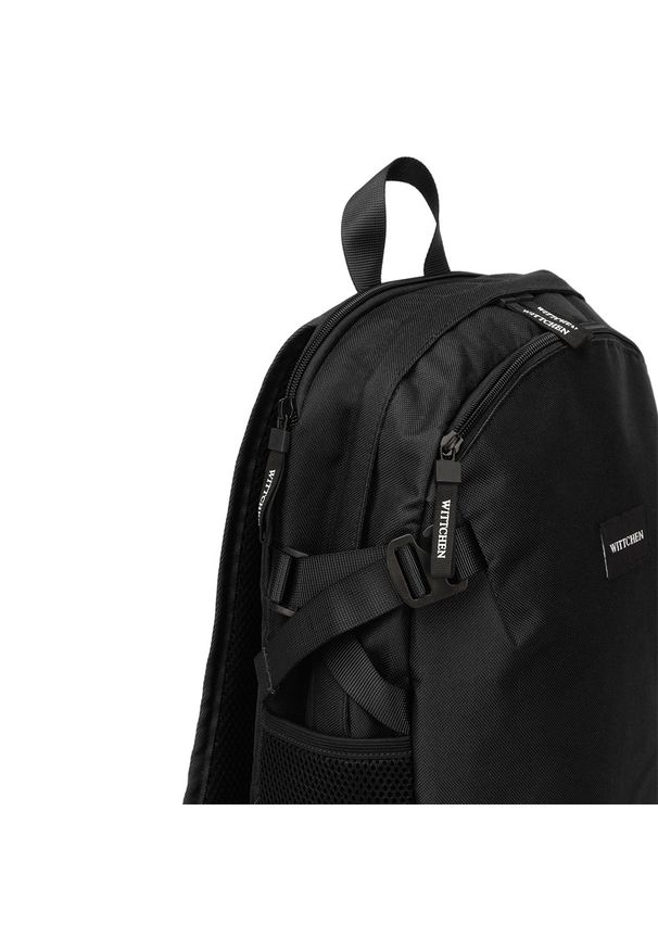 Wittchen - Plecak basic mały. Kolor: czarny. Materiał: poliester. Wzór: paski. Styl: casual