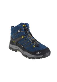 Buty trekkingowe chłopięce, CMP Rigel Mid. Zapięcie: sznurówki. Kolor: niebieski, wielokolorowy, żółty. Materiał: materiał, syntetyk. Szerokość cholewki: normalna #1