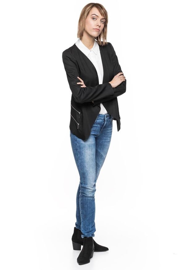 Tom Tailor - DAMSKA MARYNARKA TOM TAILOR MODERN BLAZER WITH OPEN FRONT 3922039.00.75 COL. 2999. Materiał: bawełna, włókno, materiał, lyocell. Styl: klasyczny, elegancki