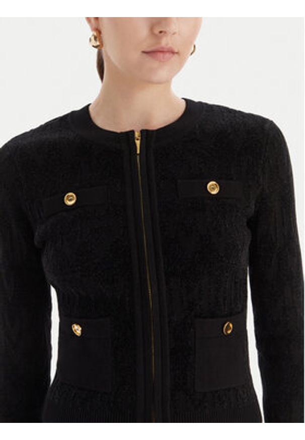 Marciano Guess Kardigan 5BGR06 5661Z Czarny Regular Fit. Kolor: czarny. Materiał: syntetyk