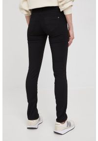 Pepe Jeans jeansy damskie kolor czarny medium waist. Kolor: czarny #2