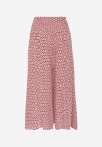 Born2be - Różowe Wiskozowe Spodnie z Szerokimi Nogawkami i Gumką w Pasie Athulia. Kolor: różowy. Materiał: wiskoza. Sezon: wiosna, lato #8