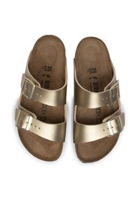 Birkenstock Klapki Arizona Bs 1016111 Złoty. Kolor: złoty. Materiał: skóra