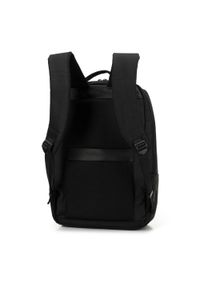 Wittchen - Męski plecak na laptopa 15,6” z dwiema kieszeniami na froncie czarny. Kolor: czarny. Materiał: nylon. Styl: młodzieżowy, casual, elegancki, biznesowy #4