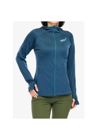 Bluza polarowa damska Inov-8 VentureLite Mid Hoodie FZ. Kolor: niebieski. Materiał: polar