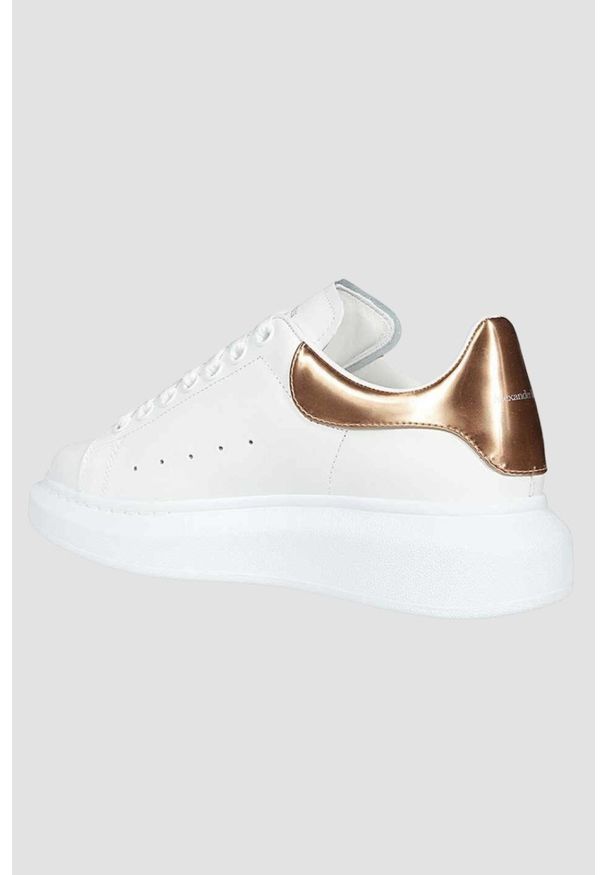 Alexander McQueen - ALEXANDER MCQUEEN Białe sneakersy, Rozmiar 38. Kolor: biały. Materiał: skóra