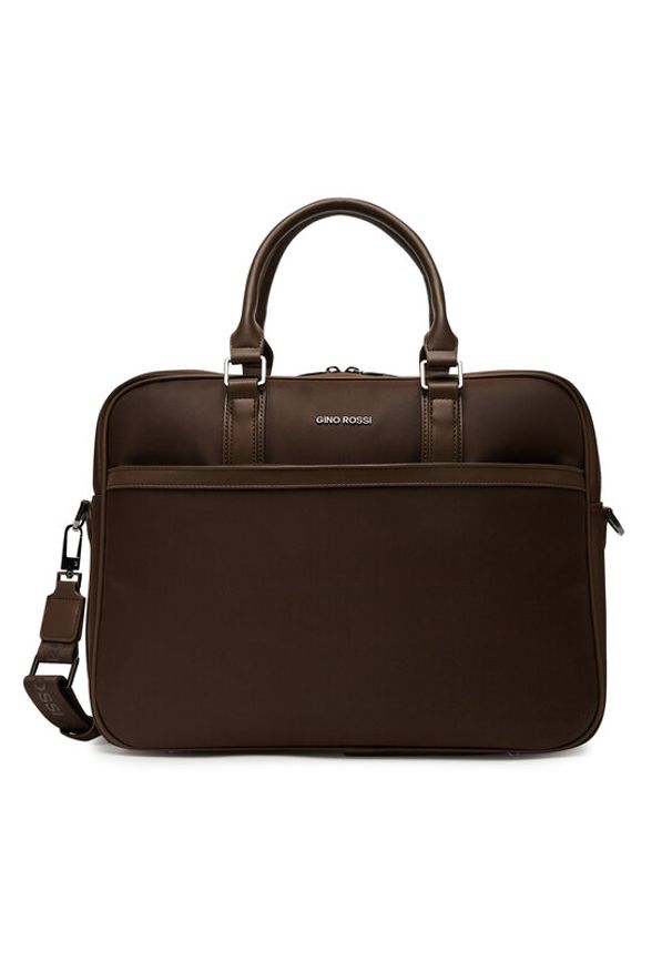 Gino Rossi Torba na laptopa 06A10936-3 Brązowy. Kolor: brązowy. Materiał: materiał