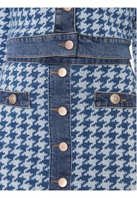 Guess Spódnica mini Tweed W4RD93 D59L1 Niebieski Regular Fit. Kolor: niebieski. Materiał: bawełna #3