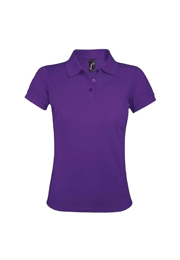 SOL'S - Damska Koszulka Polo Prime. Typ kołnierza: polo. Kolor: fioletowy