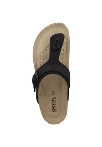 Japonki damskie Geox Brionia. Okazja: na plażę. Kolor: czarny. Styl: sportowy