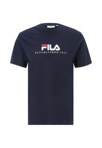 Fila - T-shirt Męski Bedburg. Kolor: niebieski
