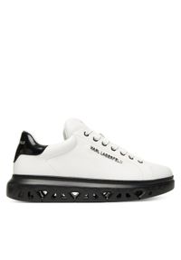 Karl Lagerfeld - KARL LAGERFELD Sneakersy KL54519A Biały. Kolor: biały. Materiał: skóra