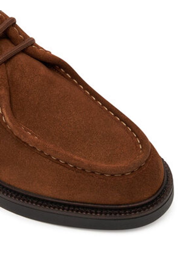 TOMMY HILFIGER - Tommy Hilfiger Półbuty Comfort Lwt Moc Toe FM0FM05589 Brązowy. Kolor: brązowy. Materiał: zamsz, skóra