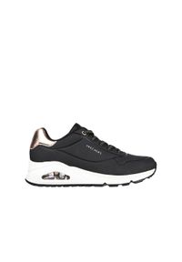 skechers - Buty damskie SKECHERS Uno Shimmer Away. Okazja: na co dzień. Kolor: czarny. Model: Skechers Sport. Sport: turystyka piesza