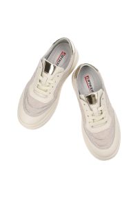 Beżowe Sneakersy Artiker Modne Obuwie Damskie. Okazja: na co dzień, na spacer. Kolor: beżowy. Materiał: materiał. Sezon: lato. Sport: turystyka piesza #6